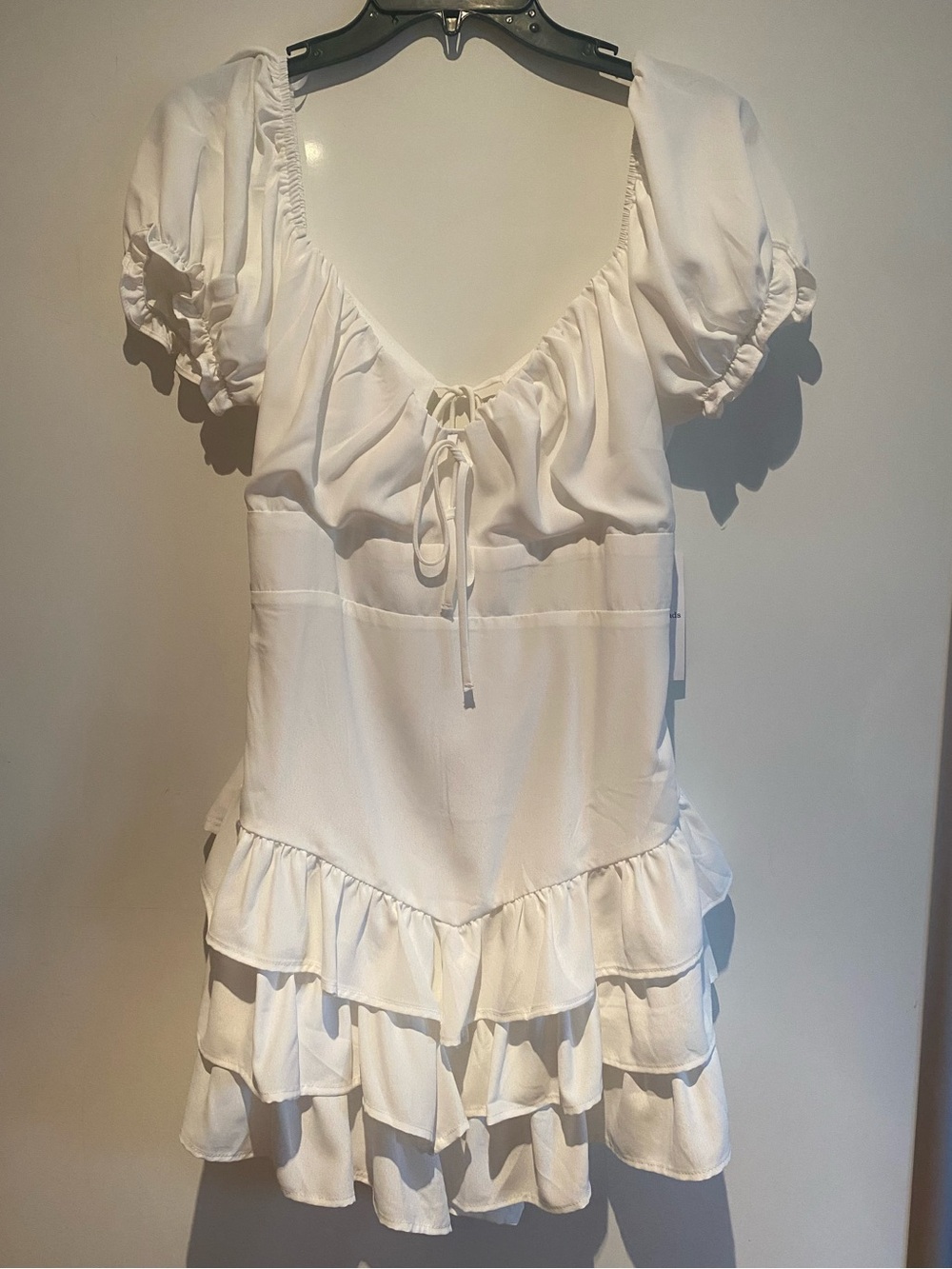 White Ruffle Dress